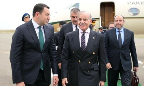 PM Shehbaz arrives in Azerbaijan to attend 17th ECO Summit